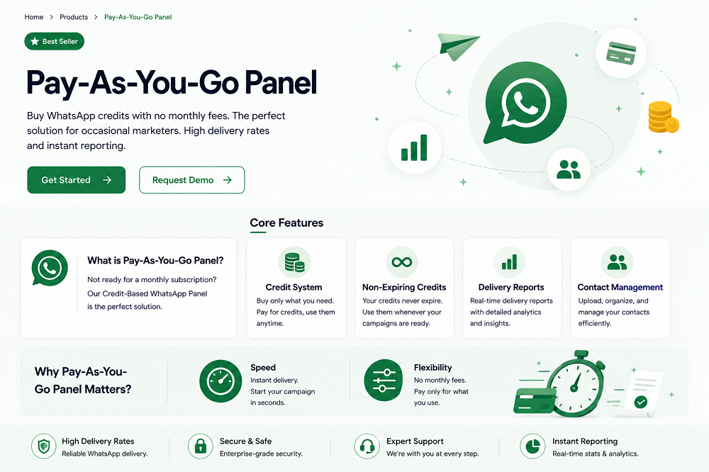 Credit-Based WhatsApp Marketing Service