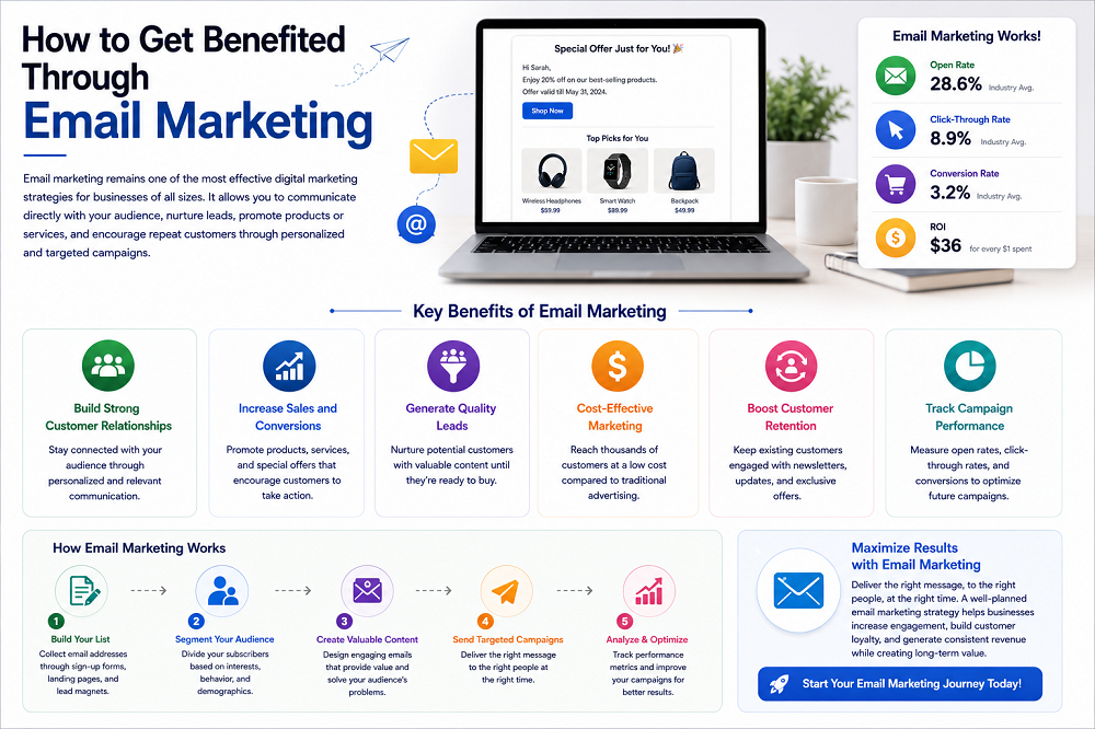 How to Get Benefited Through Email Marketing